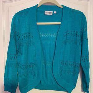 NWOT Cropped 3/4 sleeve cardigan